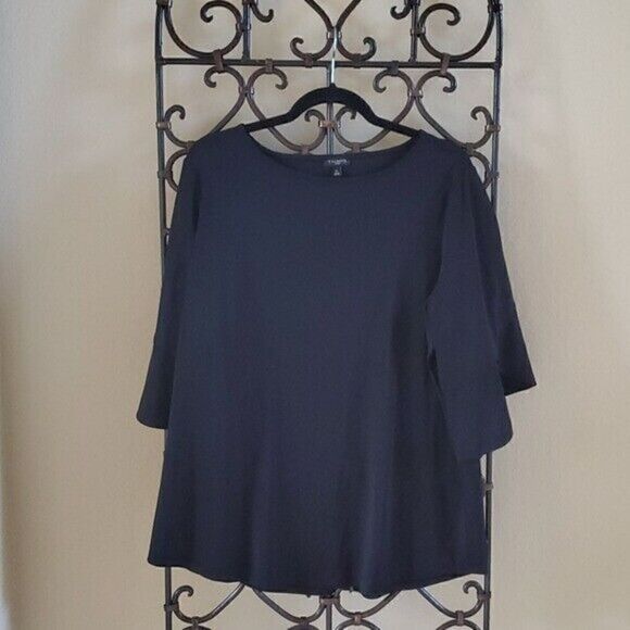 TALBOT'S Black Top - Size 1X - Picture 1 of 7